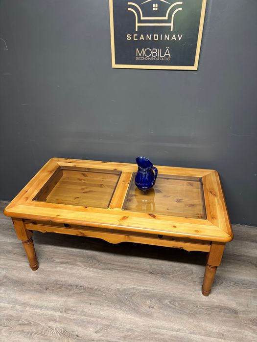 Măsuța cafea lemn masiv rășinoase