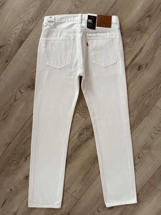 Blugi LEVIS 501 Alb Crem Barbati | Marime 33 x 34 (Talie 86 cm)