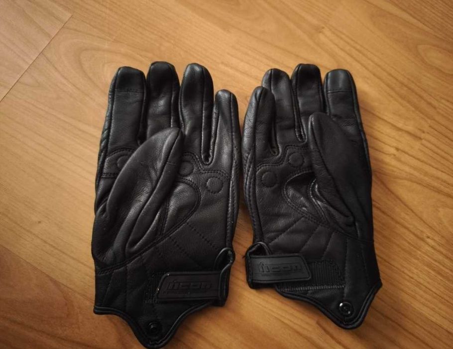 Manusi Piele Negre Noi Marime L Motocicleta Scooter Moto