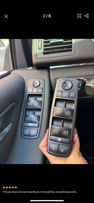 Бутони за ел.стъкла Mercedes A-class w169 B class w245 GL x164 Ml W164