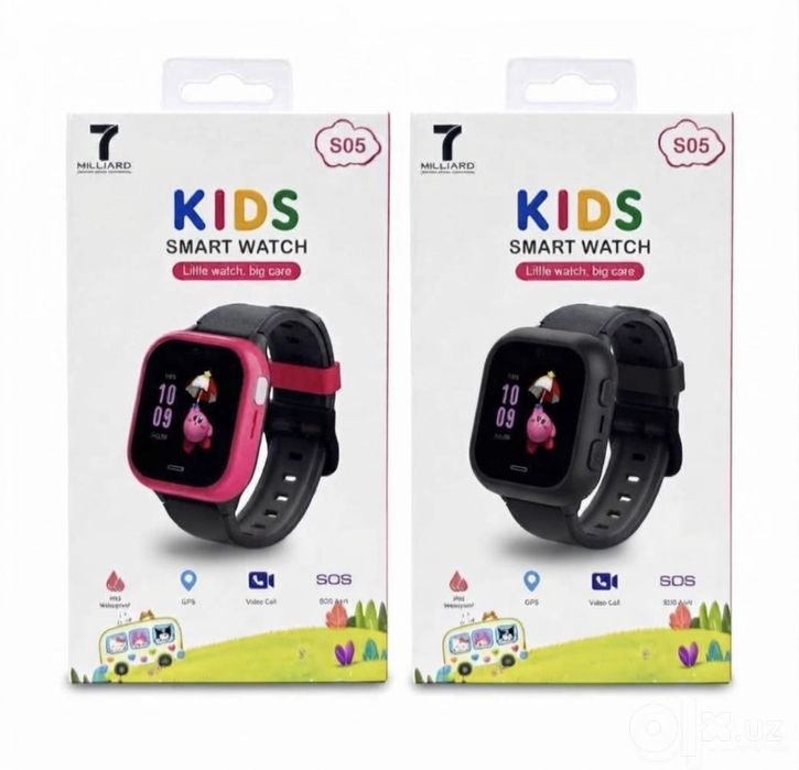 4G Детские Smart Watch 7Milliard S05 Kids  (GPS, Видеозвонок, SOS)