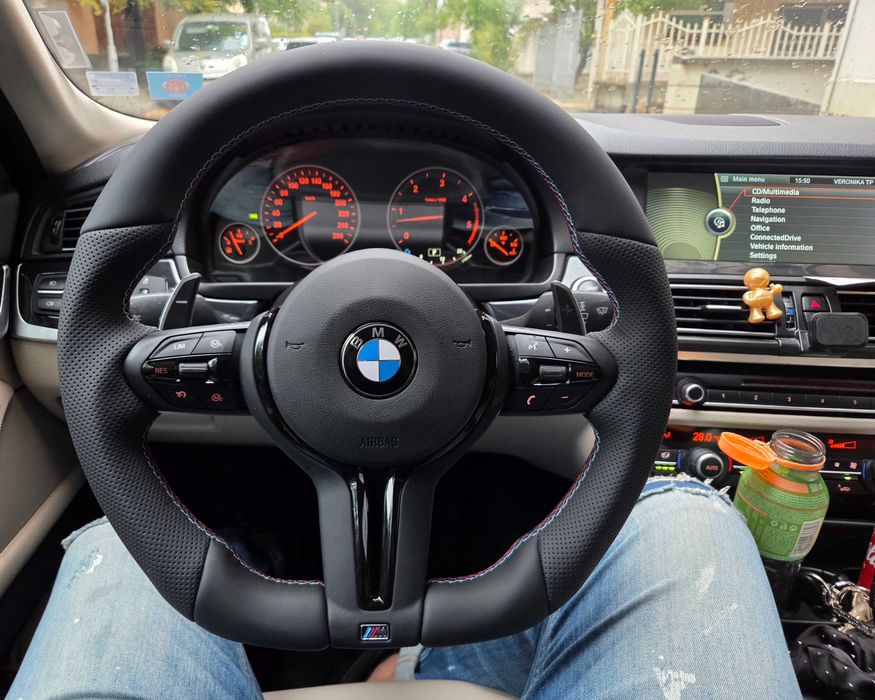 М спорт рязан волан за BMW F10 F11 F01 БМВ Ф10 Ф11 Ф01 тунинг 3-цветен