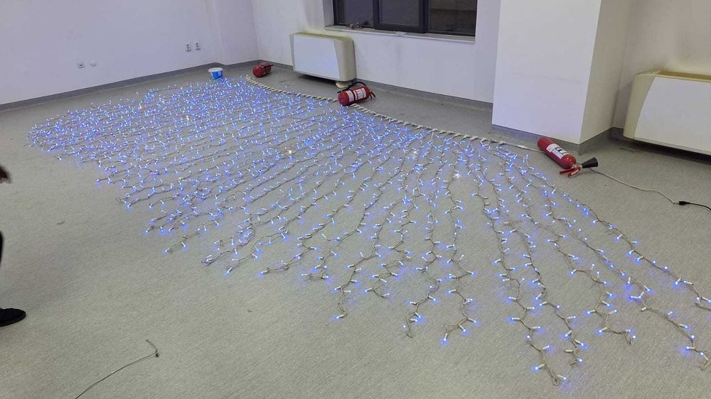 Perdea lumini / ghirlanda sarbatori profesionala,  stradala - Brayton