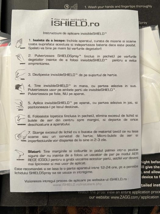 Folie Invisible Shield by Zagg pentru Logitech Harmony 1000