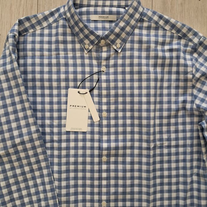 Мъжка риза каре Jack & Jones Premium Slim Fit, размер - L.