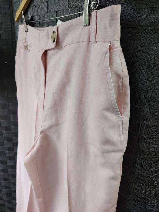 Pantaloni din in&bumbac masura XL Zara