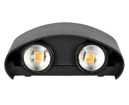 НОВИ НЕМСКИ! Стенна фасадна лампа двоен ефек 30W 3000K Hofftech IP65