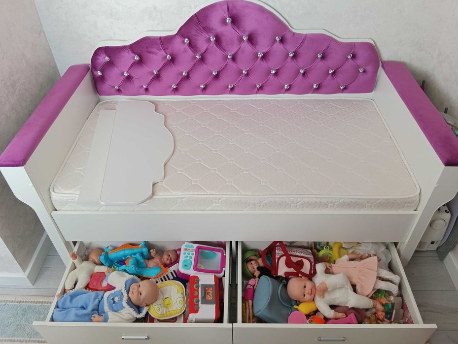 Диван детский с перегородкой, для девочки