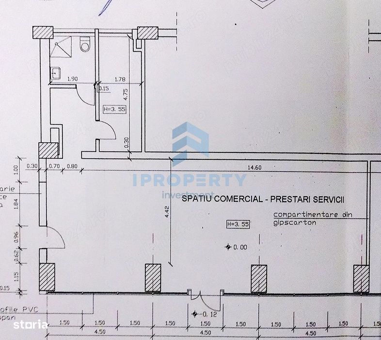 Stefan Cel Mare Spatiu Comerical 96 Mp Vitrina 14 Ml