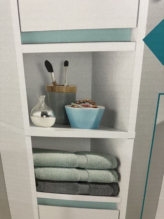 Шкаф за баня 32х180х28 см шир/вис/дълб