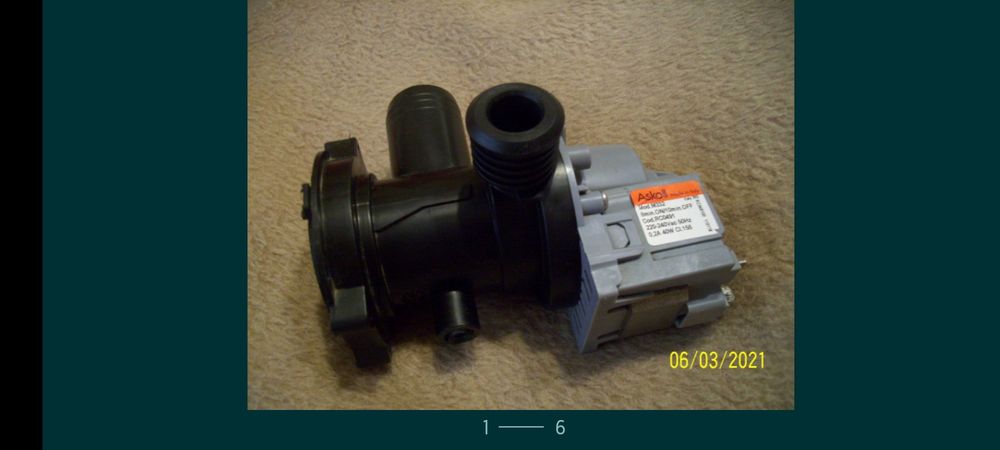 Pompă nouă pentru mașina spălat Indesit