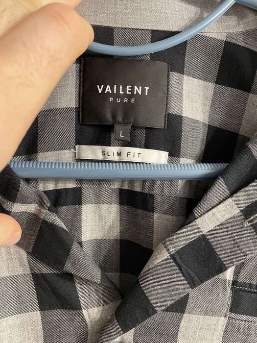 Мъжка карирана риза Vailent Pure Slim Fit размер L