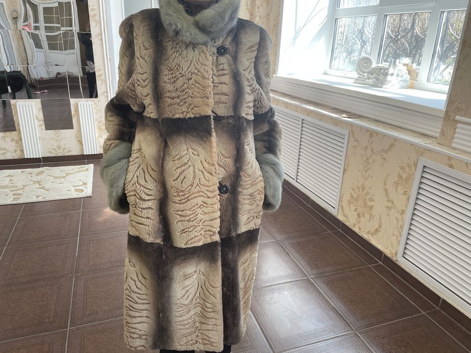 Шуба бобровая щипаная