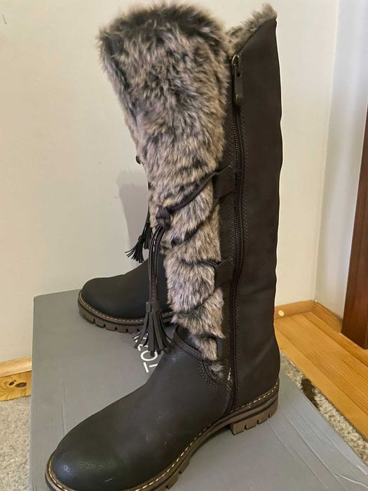 Дамски ботуши естествена кожа