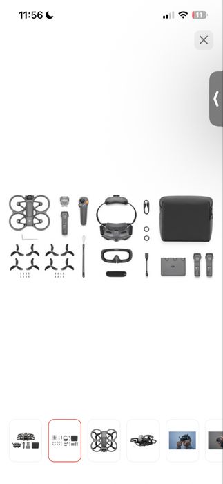 Дрон DJI Avata 2 Fly More Combo (3 батареи) серый