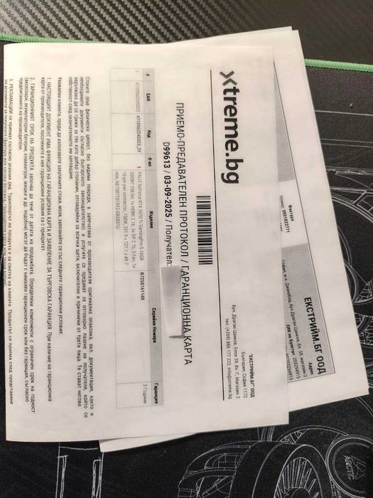 Palit RTX5070Ti с гаранция.