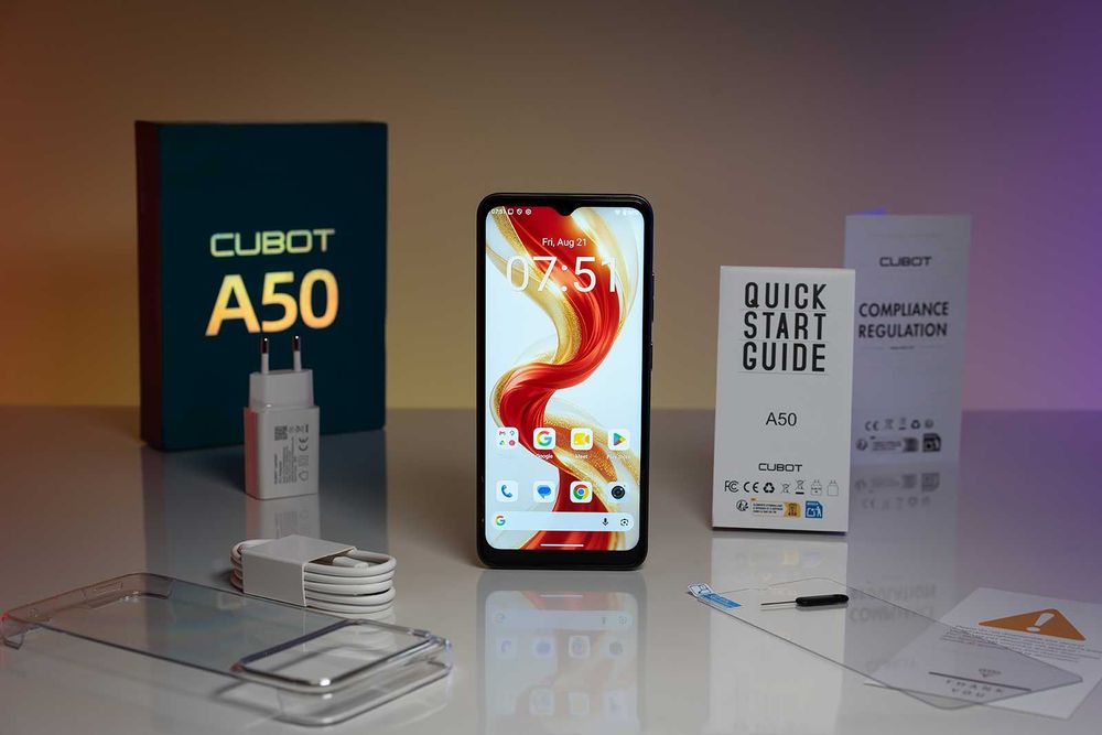 Cubot A50 - 6.6", 6GB+10GB/128GB, 5000mAh, 48MP, Android 16