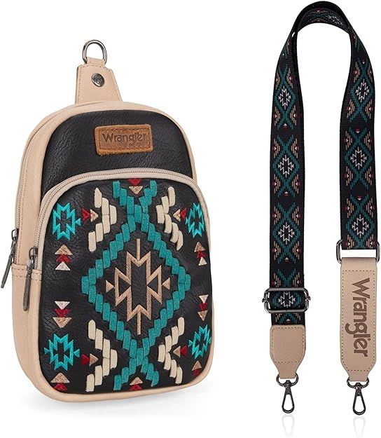 Женская Сумка Wrangler Aztec Crossbody Sling Bag for Women