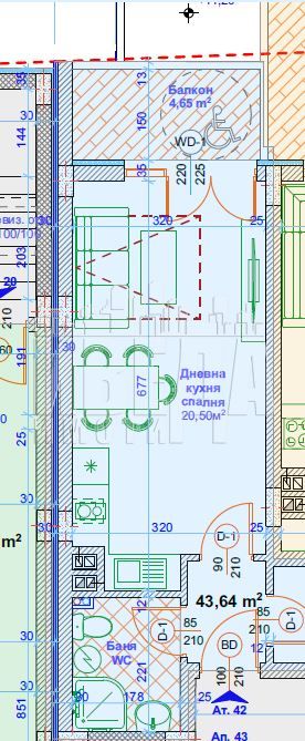 Продава се Едностаен апартамент в Варна, Възраждане 1 - 5320 кв.м за 14 €/кв.м - Снимка #1