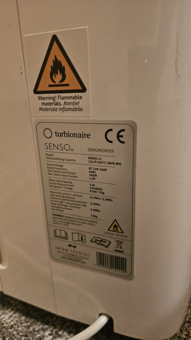 Дехидратор Тurbionaire SENSO 12л/24ч