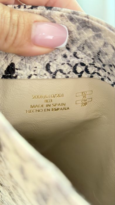 Cizme zara snake print