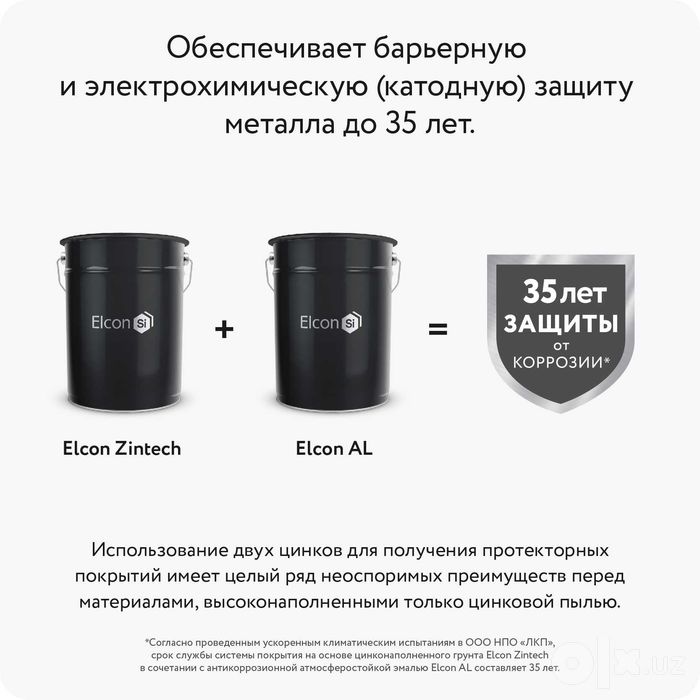 Цинконаполненный грунт для защиты металла ELCON ZINTECH