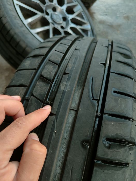 Vând jante MOMO 5x112, anvelope noi, Skoda, Audi, Mercedes