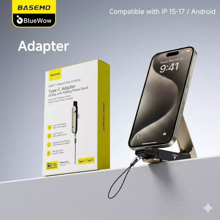 Kup funksiyali  Turi  C  adaptir va tilifon stendi