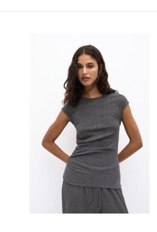 Топ со сборкой и брюки в стиле рустик Pull&Bear, размер М