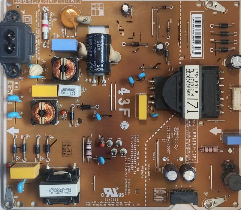 Плата питания LGP43DJ-17F1