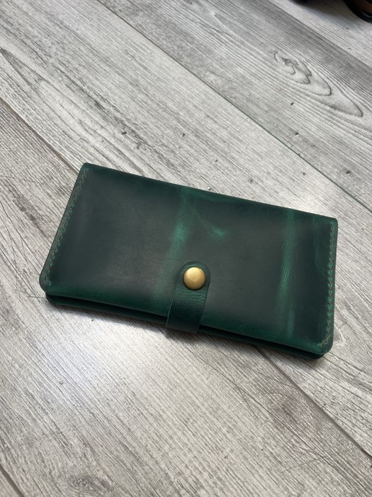 Portofel dama din piele naturala lucarat manual