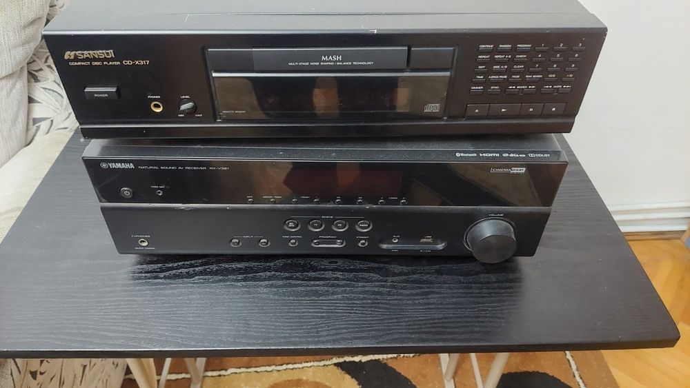 Amplificator yamaha rx v381 și cd player sansui cd x317