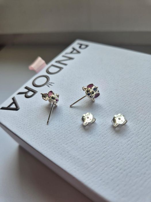 Cercei Stitch din argint  cu stanta S925 ALE