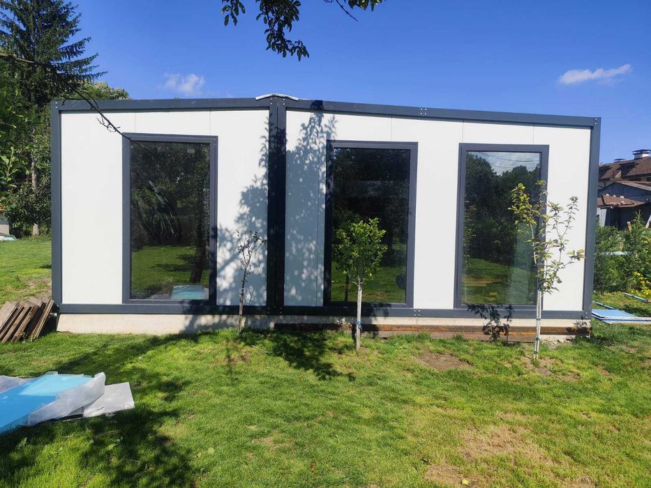 Контейнер жилищен, офис, гараж, бунгало, фургон, заведение