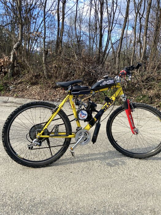 Vând bicicleta cu motor 80cc