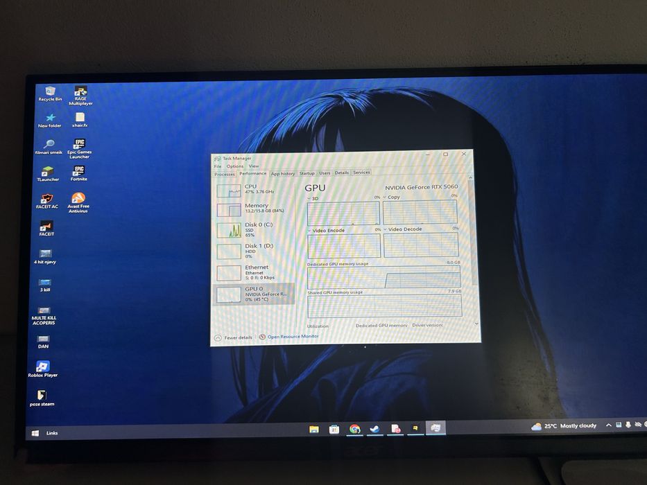PC Gaming (RTX 5060 8GB, Ryzen 5 5500GT, 16GB RAM) - Rulează orice joc