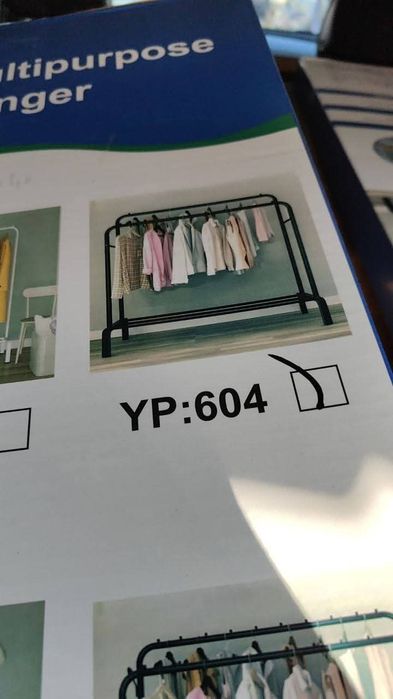 Подсилен Двоен Стоманен Щендер за Дрехи и Обувки , Стабилна Желязна Ко