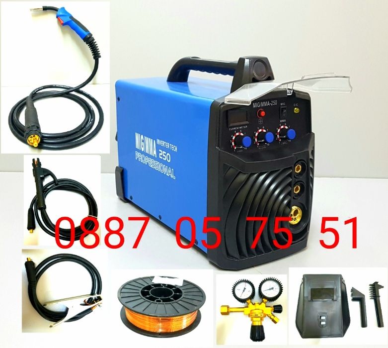 Телоподаващ и Електрожен ММА/MIG 250А СО2-Professional