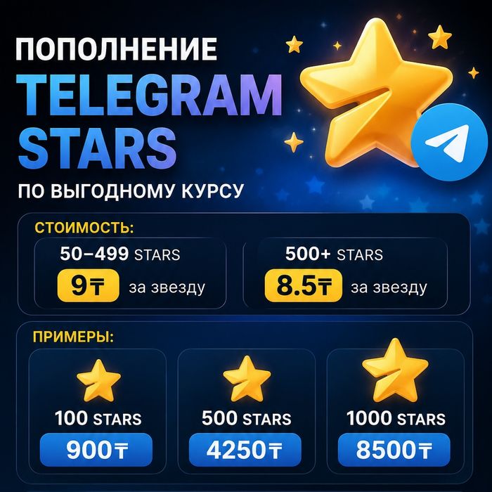 Телеграм Звёзды / Telegram Stars
