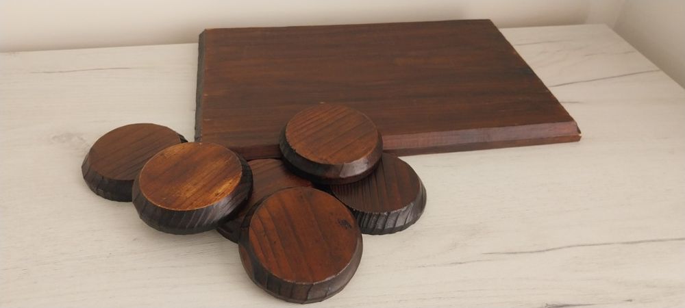 Дървени подложки эа чаши