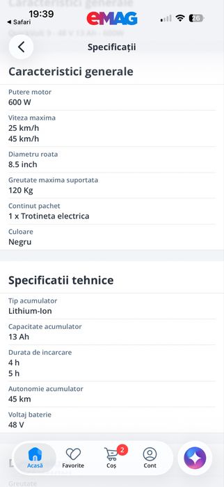 Trotineta Quick Volt 9
