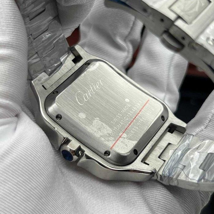 Автоматичен мъжки часовник Cartier Santos de Cartier Green