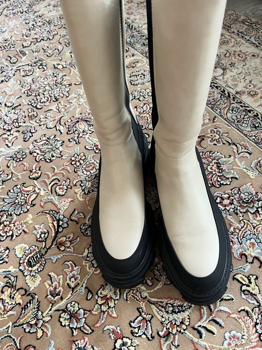 Cizme dama albe marimea41