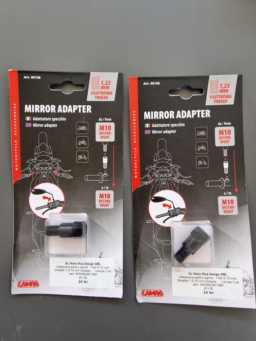 Înăltatoare / adaptor oglinzi motocicleta M10