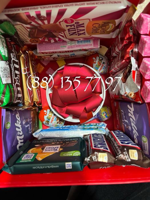 Шокобоксы подарочные коробки с шоколадами