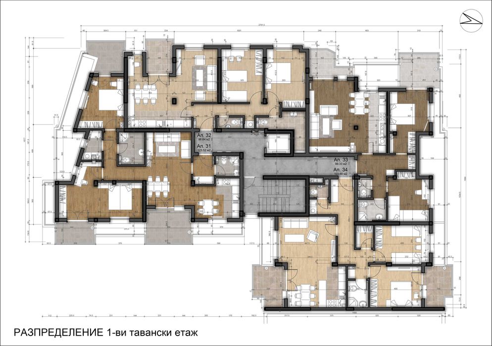 Продава се Тристаен апартамент в София, Надежда 4 - 123 кв.м за 969 €/кв.м - Снимка #2