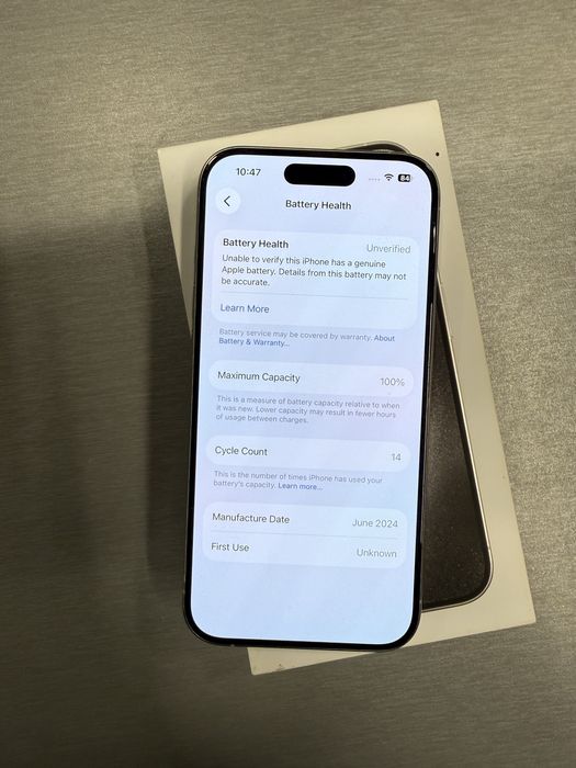 Iphone 15 pro 128gb 100% батерия