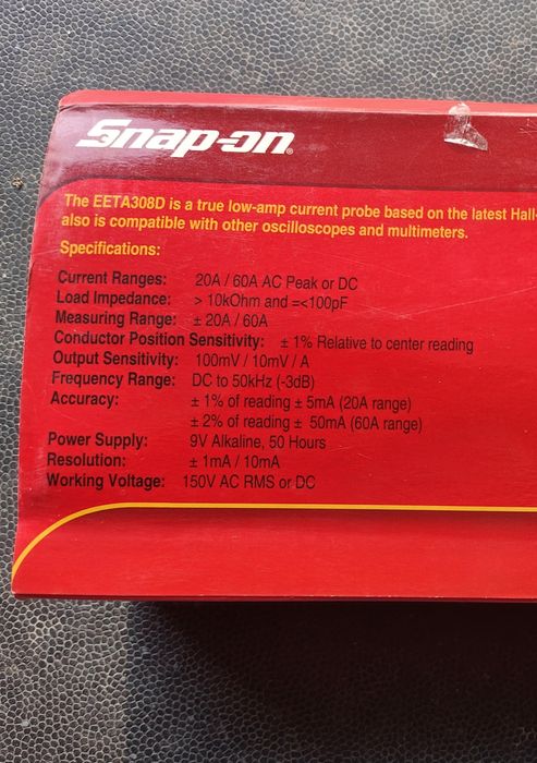 Snap-On EETA308D AC/DC Low amp Probe - Sonda ampermetrica de precizie
