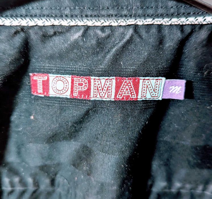 Черная мужская рубашка Topman