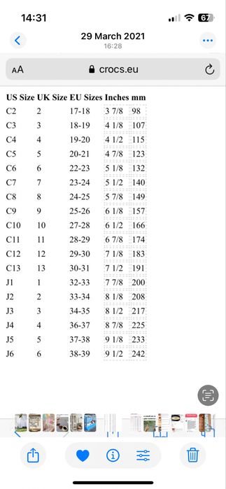 Оригинални Crocs C10 и C12/13